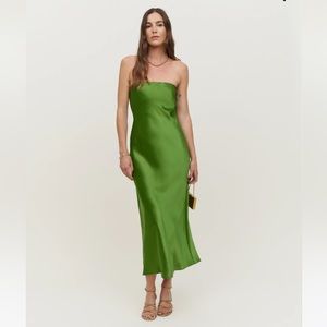 Reformation Joanne Silk Dress Size 10 New with Tags